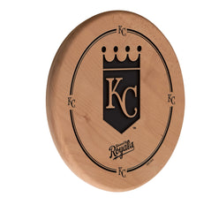 MLB's Kansas City Royals Laser Engraved Logo Wooden Sign from Holland Bar Stool Co.