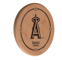 MLB's LA Angels Laser Engraved Logo Wooden Sign from Holland Bar Stool Co.