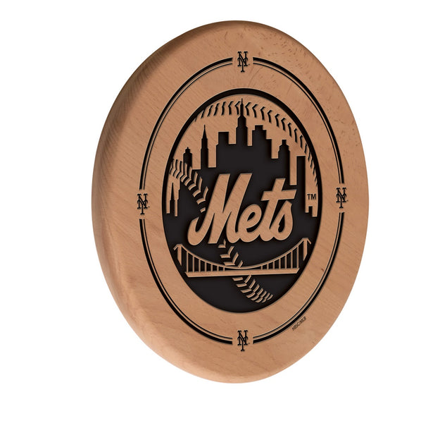 New York Mets Engraved Wood Sign | MLB Lasered Wooden Sign