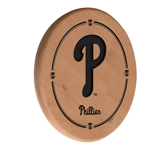 Philadelphia Phillies Engraved Wood Sign | MLB Lasered Wooden Sign