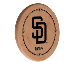 MLB's San Diego Padres Laser Engraved Logo Wooden Sign from Holland Bar Stool Co.
