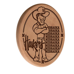 Nebraska Cornhuskers Engraved Wood Sign