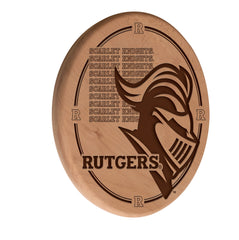 Rutgers Scarlet Knights Engraved Wood Sign