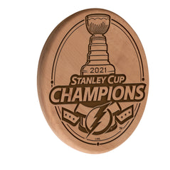 Tampa Bay Lightning 2021 Stanley Cup Championship Engraved Wood Sign