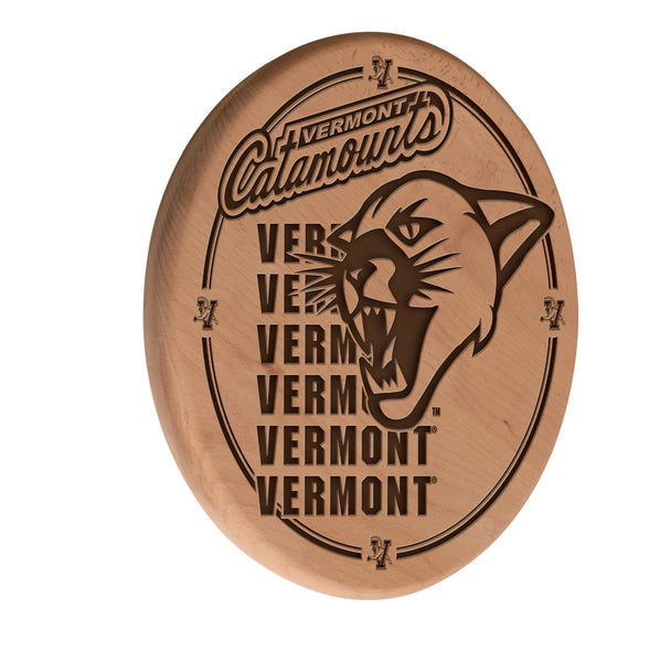 Vermont Catamounts Laser Engraved Wood Sign