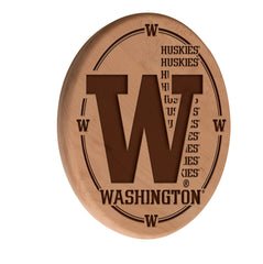 Washington Huskies Engraved Wood Sign