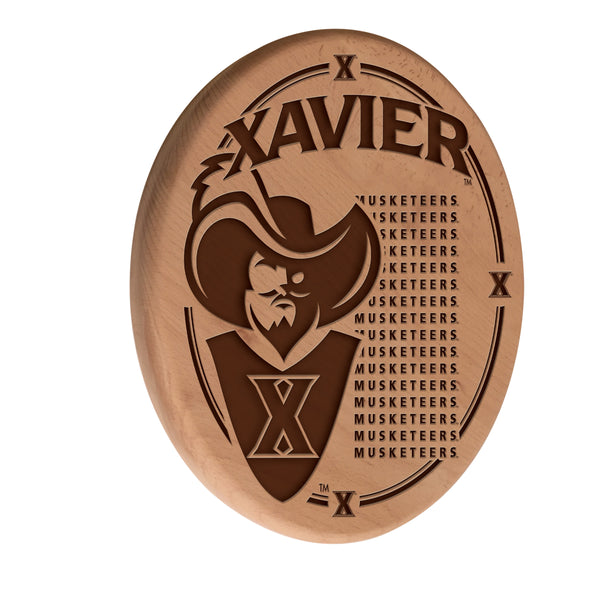 Xavier Musketeers Engraved Wood Sign