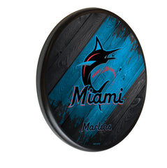 MLB's Miami Marlins Logo Digitally Printed Wooden Sign Wall Decor from Holland Bar Stool Co.