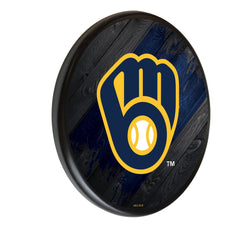 MLB's Milwaukee Brewers Logo Digitally Printed Wooden Sign Wall Decor from Holland Bar Stool Co.