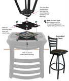 Colorado State Rams L038 Laser Engraved Bar Stool